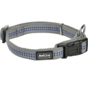 AniOne Nylonhalsband Comfort Grau S
