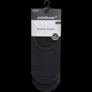 Under2wear Komfort Sneaker DP Gr. 39/42 schwarz