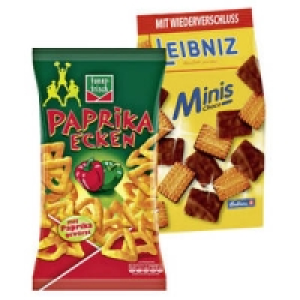 funny-frisch Paprika Ecken, Ringli, Jumpys oder Bahlsen Leibniz Minis,