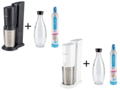 Lidl Sodastream Sodastream Wassersprudler &raquo;Crystal&laquo;, 0,6 l Glaskaraffe, Aluminiumzylin