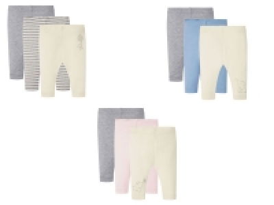 Lidl Lupilu® LUPILU® Baby Leggings, 3 Stück, mit elastischem Bund