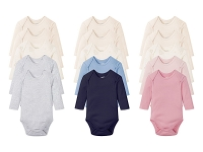 Lidl Lupilu® LUPILU® 5 Baby Bodies, mit Bio-Baumwolle