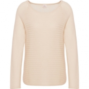 Karstadt  Adagio Cashmere-Pullover Lucca, Raglanärmel, Struktur, für Damen