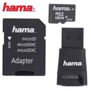Highspeed-microSDHC-Karte 8 GB mit USB-Adapter 9.99 €