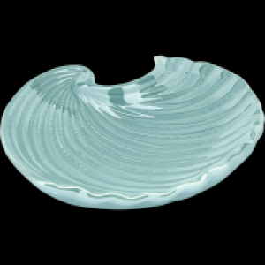 Ideenwelt Muschel-Platte blau