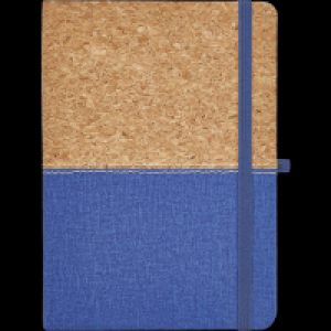 Ideenwelt Kork-Notizbuch blau