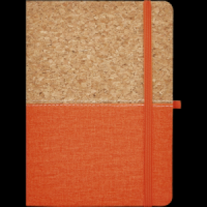 Ideenwelt Kork-Notizbuch orange