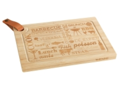 Wenko Steakbrett »Bambus L«, mit umlaufender Saftrille, Aufhängriemen, 19.99 €