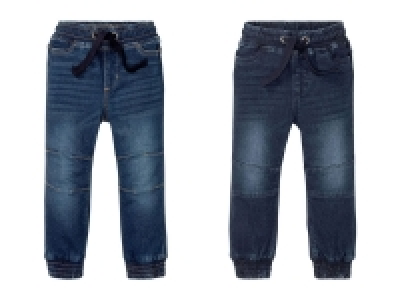 Lidl Lupilu® LUPILU® Kleinkinder Sweatdenim Jungen, elastischer Bund mit Kordelzug,