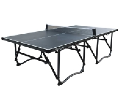Lidl L.a. Sports L.A. Sports Tischtennisplatte 4-fach faltbar mit Rollen & Netzgarnitur