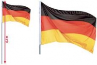 Toom Baumarkt  Fahnenmast mit Deutschland-Fahne