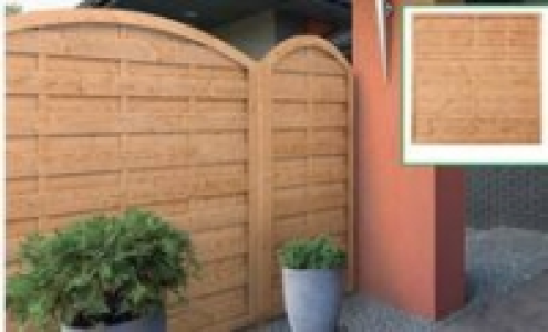 Dichtzaun Hamburg mit Bogen 180 x 180/160 cm