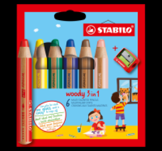 STABILO Buntstifte woody 3 in 1