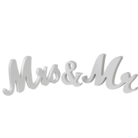 NKD  Schriftzug MR & MRS aus MDF, ca. 50x10x1,8cm