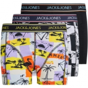 Karstadt  Jack & Jones Boxershorts, 3er-Pack, Palmeprint, für Jungen