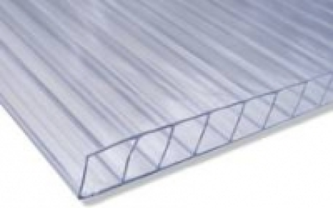 Polycarbonat-Hohlkammerplatte / St&auml;rke 6 mm