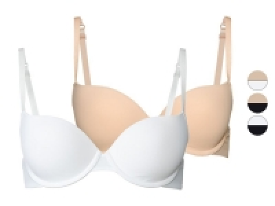 Lidl Esmara® Lingerie ESMARA® Lingerie Push-up-BHs Damen, 2 Stück, gepolsterte Cups, mit Ela