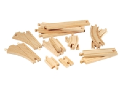 BRIO 33402 »Mittleres Schienensortiment«, 16-teilig, aus Buchenholz, a 22.67 €