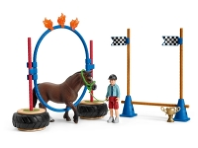 Schleich Farm World 42482 »Pony Agility Rennen«, viele Spielfunktionen