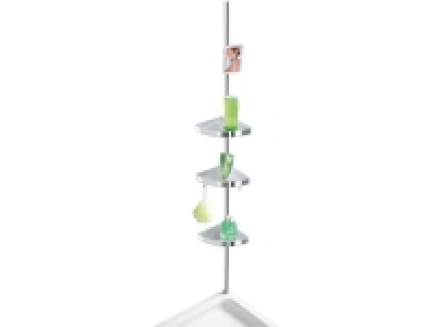 Wenko Teleskop-Duschecke »Premium«, mit 3 Ablagen, 2 Haken, aus Alumin