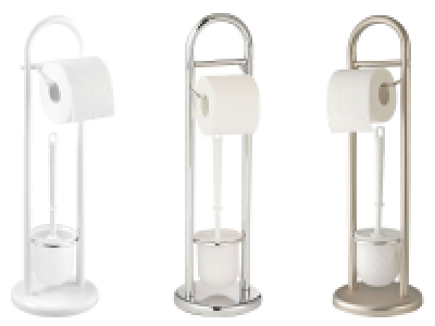 Wenko Stand-WC-Garnitur »Siena«, mit rundem Standfuß, aus Stahl und Ku 22.41 €