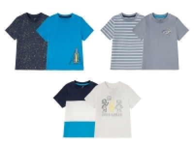 LUPILU® 2 Kleinkinder Jungen T-Shirts, mit Print 3.99 €
