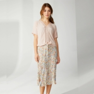 NKD  Damen-Faltenrock mit Blumenmuster