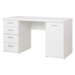 Schreibtisch - weiß matt - 145 cm 129.00 €