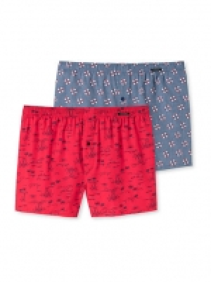 Karstadt  Schiesser Boxershorts, 2er-Pack, Single Jersey, Rettungsringe, Inseln,