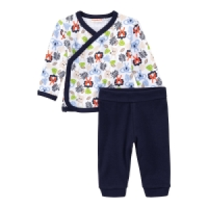 NKD  Baby-Jungen-Set mit Wickelshirt, 2-teilig