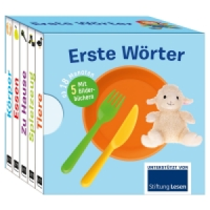 Aldi Süd  Babybuch 5er-Set/Kinderbuch mit Klappenquiz