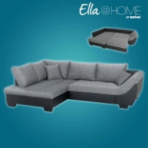 Ella@HOME Ecksofa - schwarz-anthrazit - Liegefunktion - Armlehne recht 499.00 €