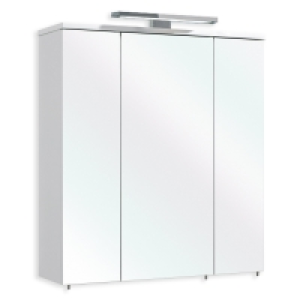 Spiegelschrank - weiß - 65 cm breit