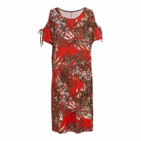 NKD  Damen-Kleid mit Blätter-Muster