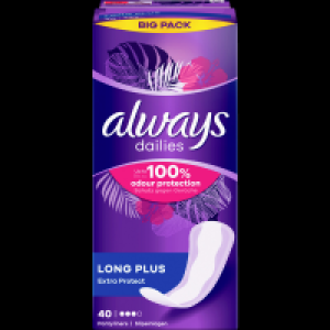 Rossmann Always Dailies Long Plus Extra Protect Slipeinlagen Big Pack