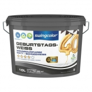 Bauhaus  swingcolor Wandfarbe Geburtstagsweiß