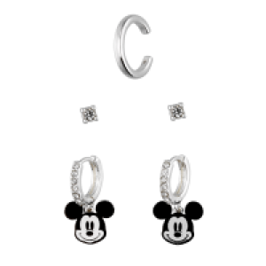 Accessories Ohrschmuck-Set versilbert mit Micky Maus-Motiv