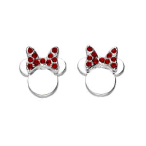 Accessories Ohrstecker mit Disney Minnie Maus-Motiv und Strasssteinen