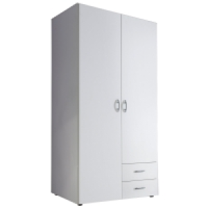Drehtürenschrank - weiß - 81 cm breit 69.00 €