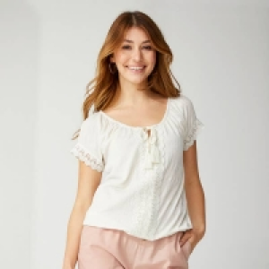 Damen-T-Shirt mit Spitzenverzierungen 3.99 €