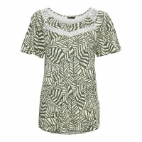 NKD  Damen-T-Shirt mit Blätter-Muster