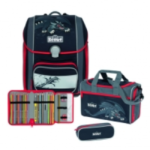 Scout Schulranzen-Set Genius Einhorn, 4-teilig
