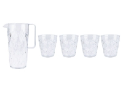 Koziol Trinkkanne + 4 Gläser Sommerkollektion, stapelbar 5.99 €