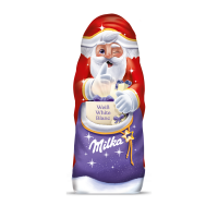 Rossmann Milka Weihnachtsmann, weiße Schokolade