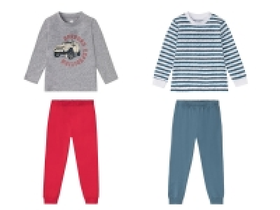 LUPILU® Kleinkinder Pyjama Jungen, mit Schulterknöpfung