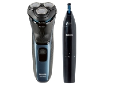 PHILIPS Rotationsrasierer S3133/57 + Nasen-/ Ohrhaartrimmer NT1150 im