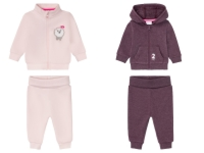 Lidl Lupilu® LUPILU® Baby Jogginganzug Mädchen, mit Baumwolle