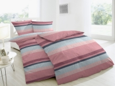 Primera Feinbiberbettwäsche Streifen Rosa 24.99 €