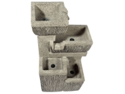dobar Großer Design-Gartenbrunnen mit 4 Stufen, eckig 164.99 €