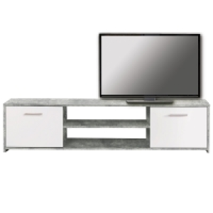 Lowboard - Beton-Optik-weiß - 160 cm breit 59.00 €